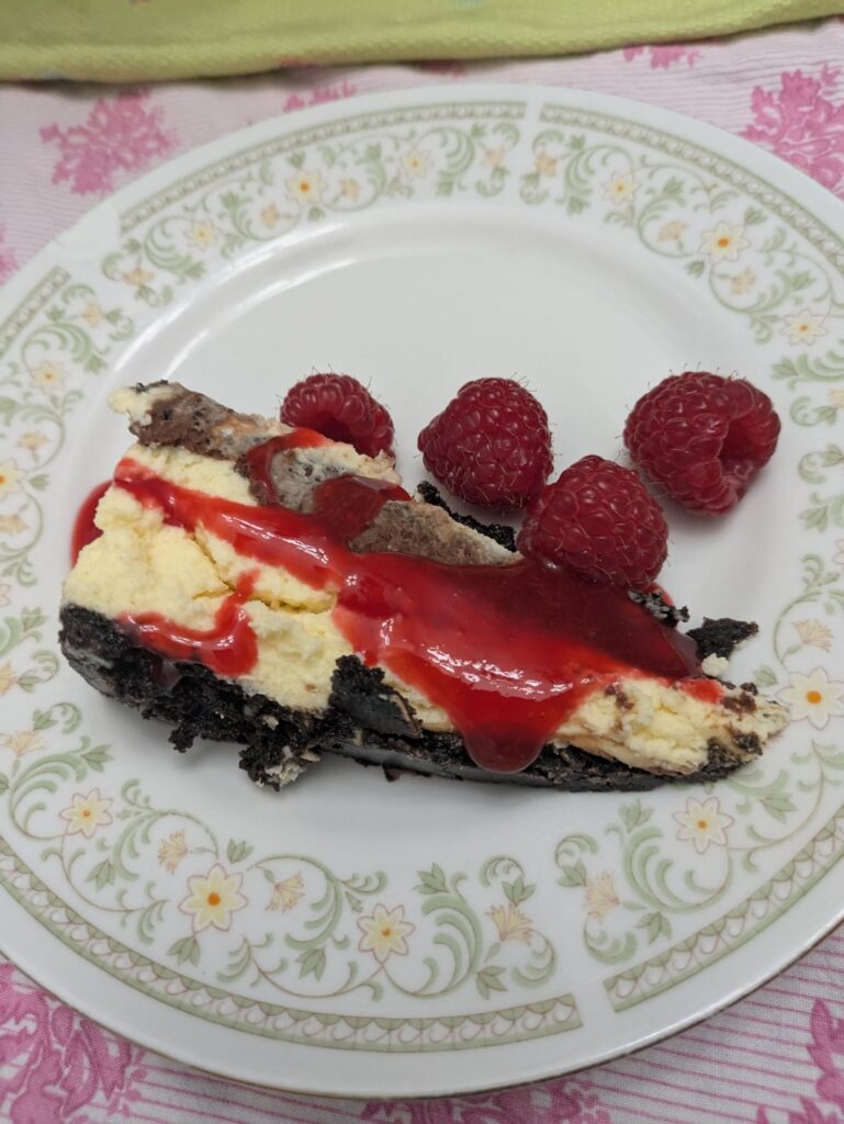 Sous vide full size cheeecake (171 for 3 hrs)