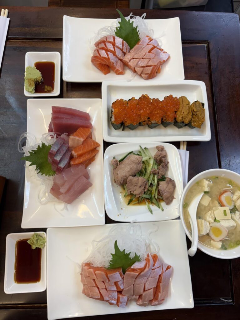 Sashimi in a taiwanese market