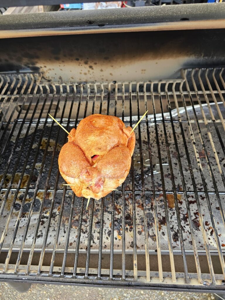 Whole chicken skin like rubber