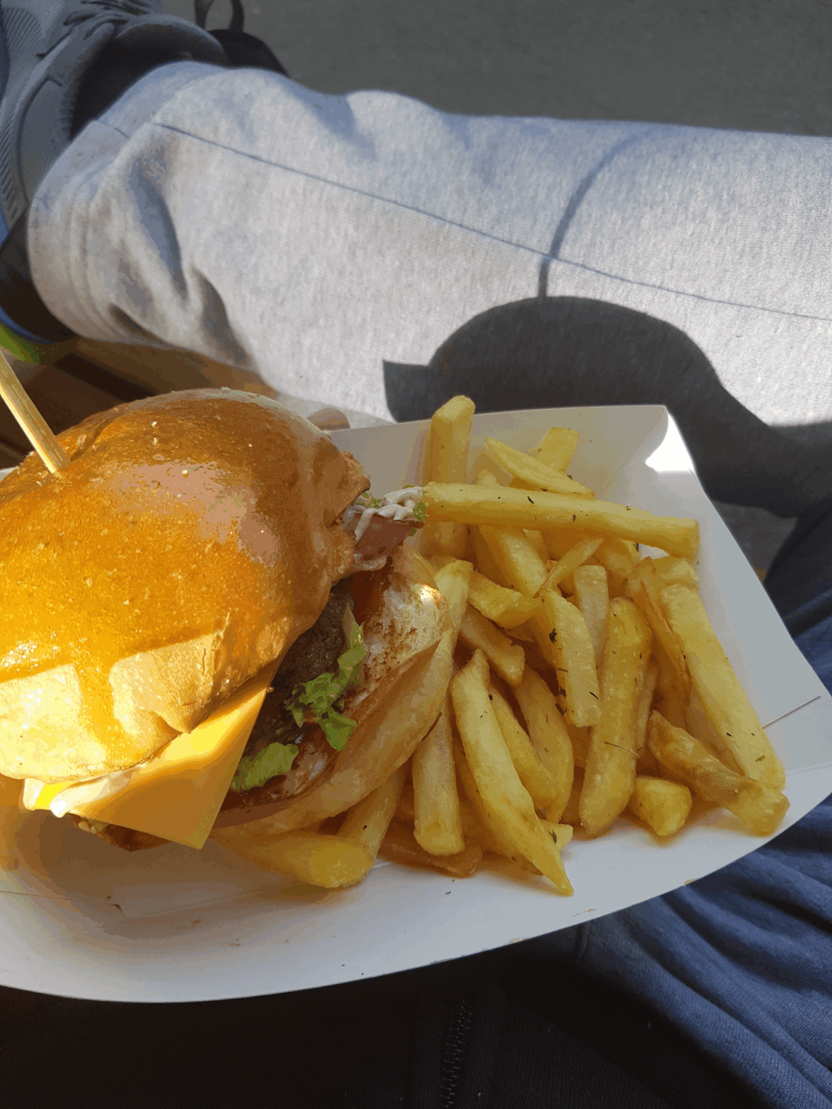 cheeseburger i ate in 2023 from a food truck festival