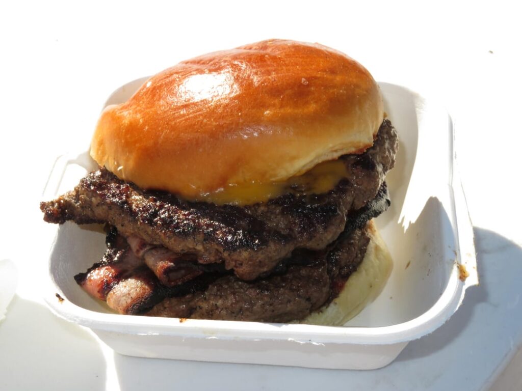 Burger & Fries I had from a stall in April 2018!