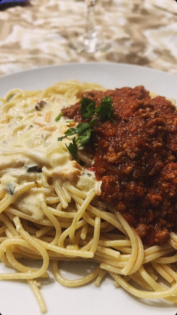 Cream, Bolognese or both?