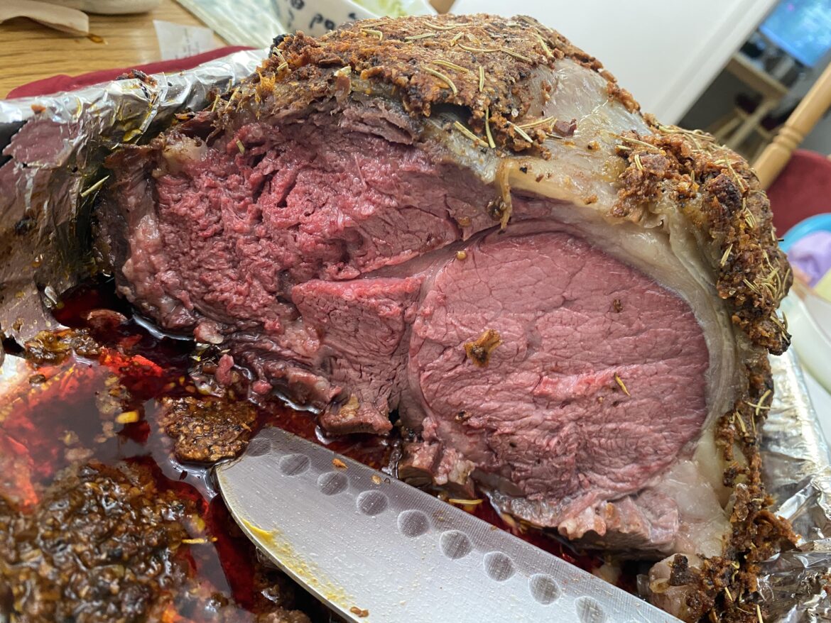 dinner tonight. roasted this and family told me it’s raw