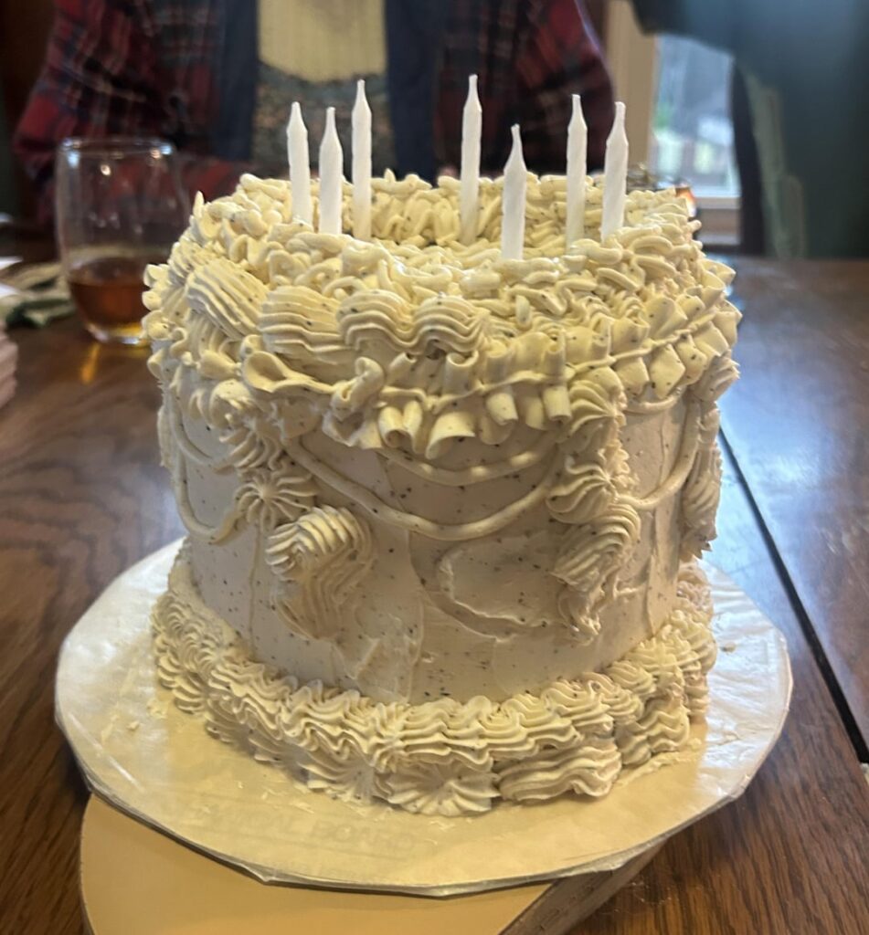 I make my own birthday cake every year but this is my favorite so far