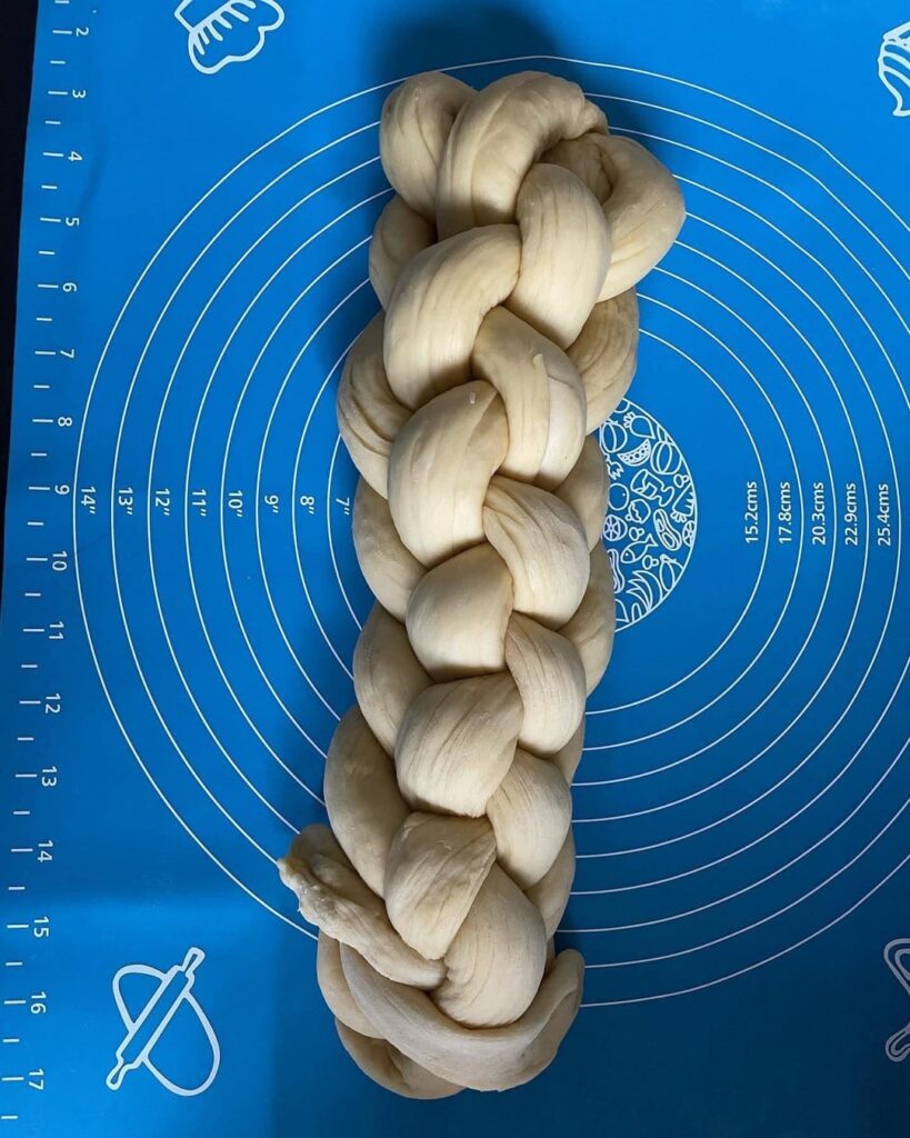 first time making challa! need to practice my braiding lol