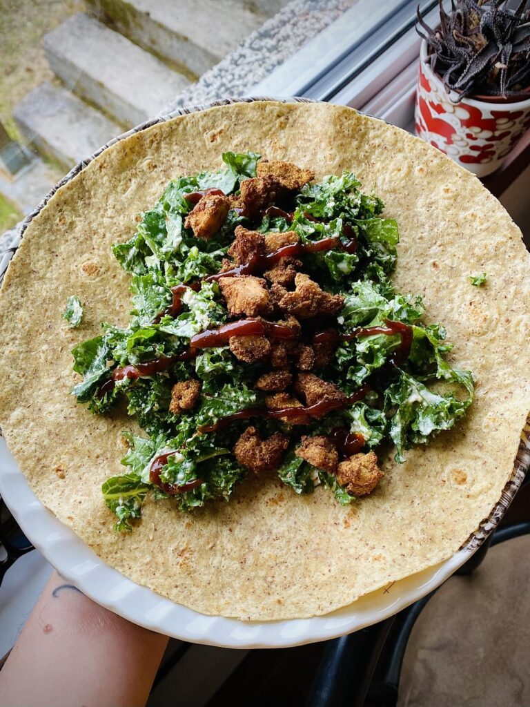 This perfect wrap, 338 kcal, 28,2g of protein