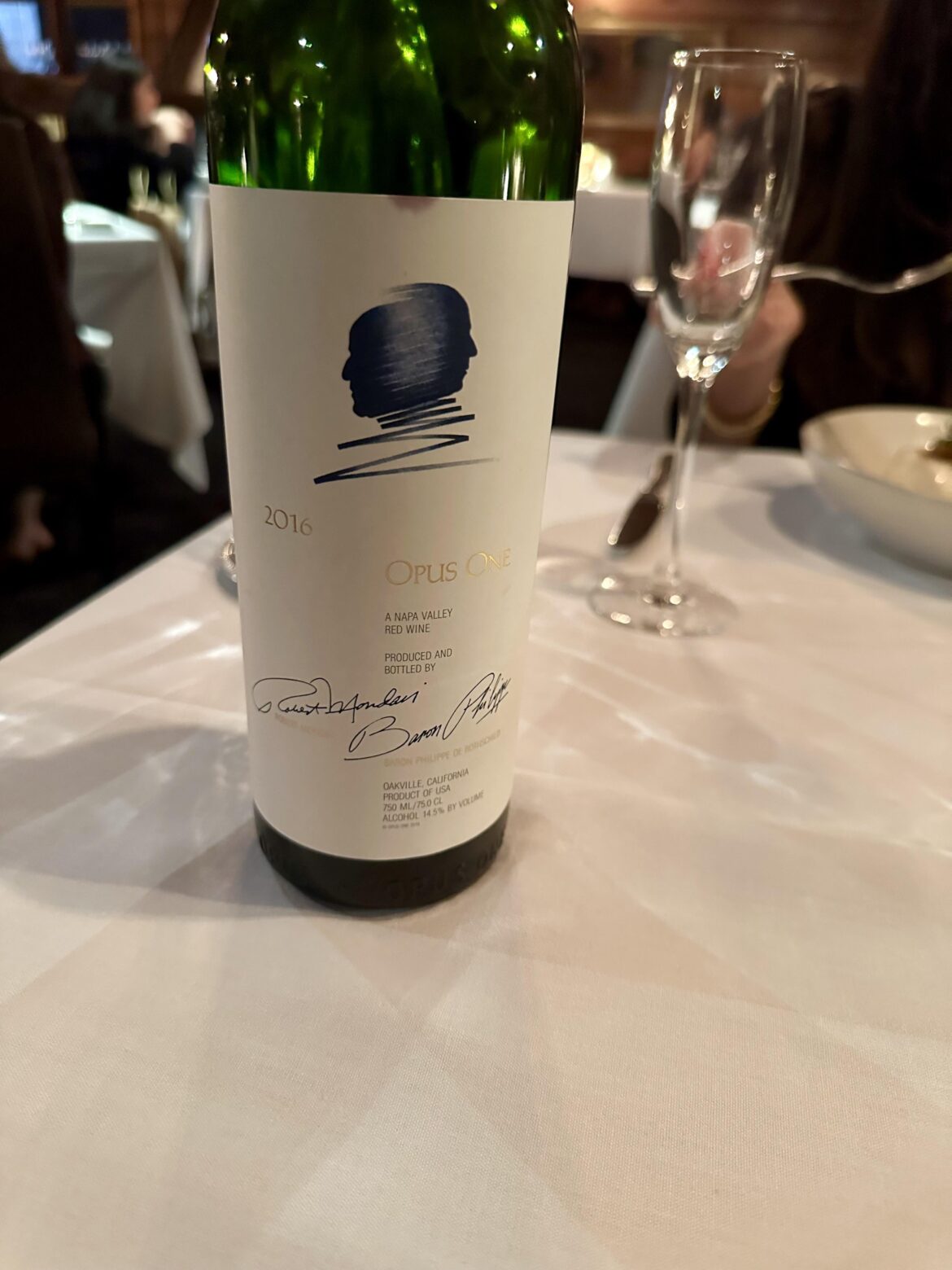 2016 Opus One - a celebration bottle for sure!