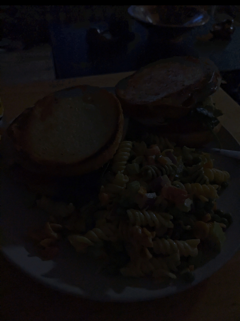 some recent dinners i've made but the flash on my phone is broken and i eat in the dark