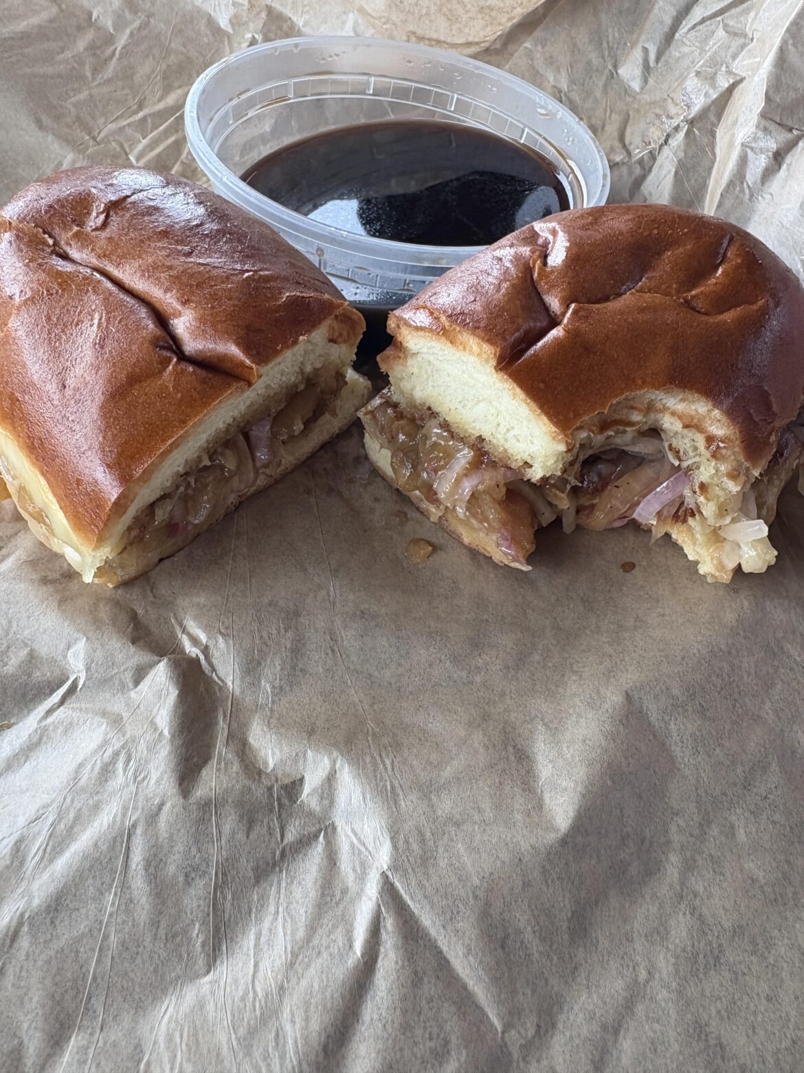 A sandwich shop I went to had a French onion grilled cheese. Yes it’s delicious