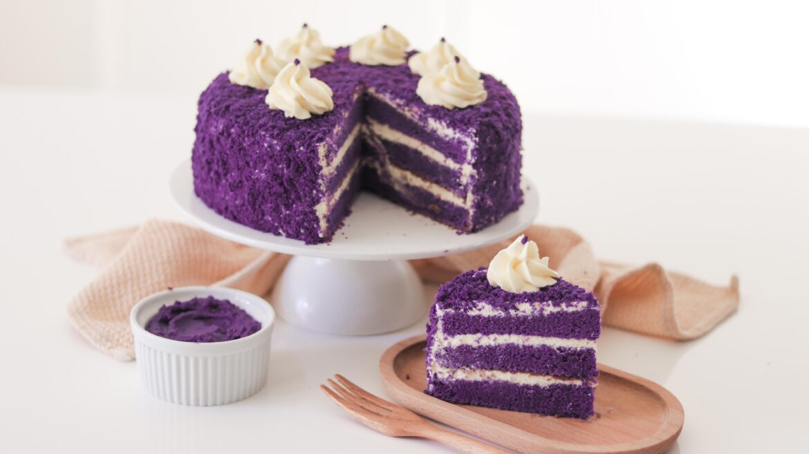 Filipino Ube Chiffon Cake