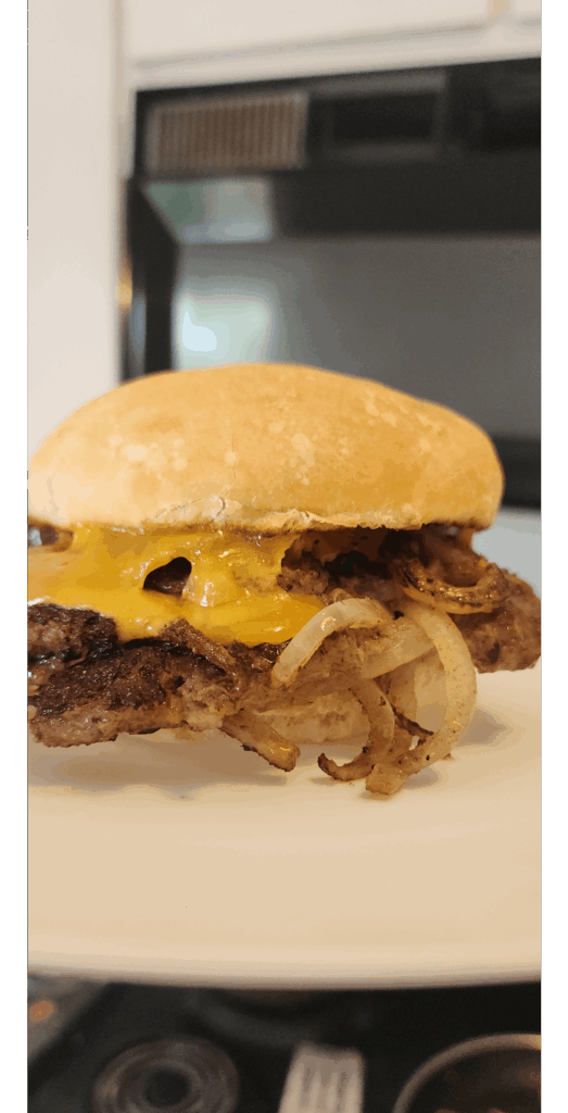 Oklahoma onion smash burger