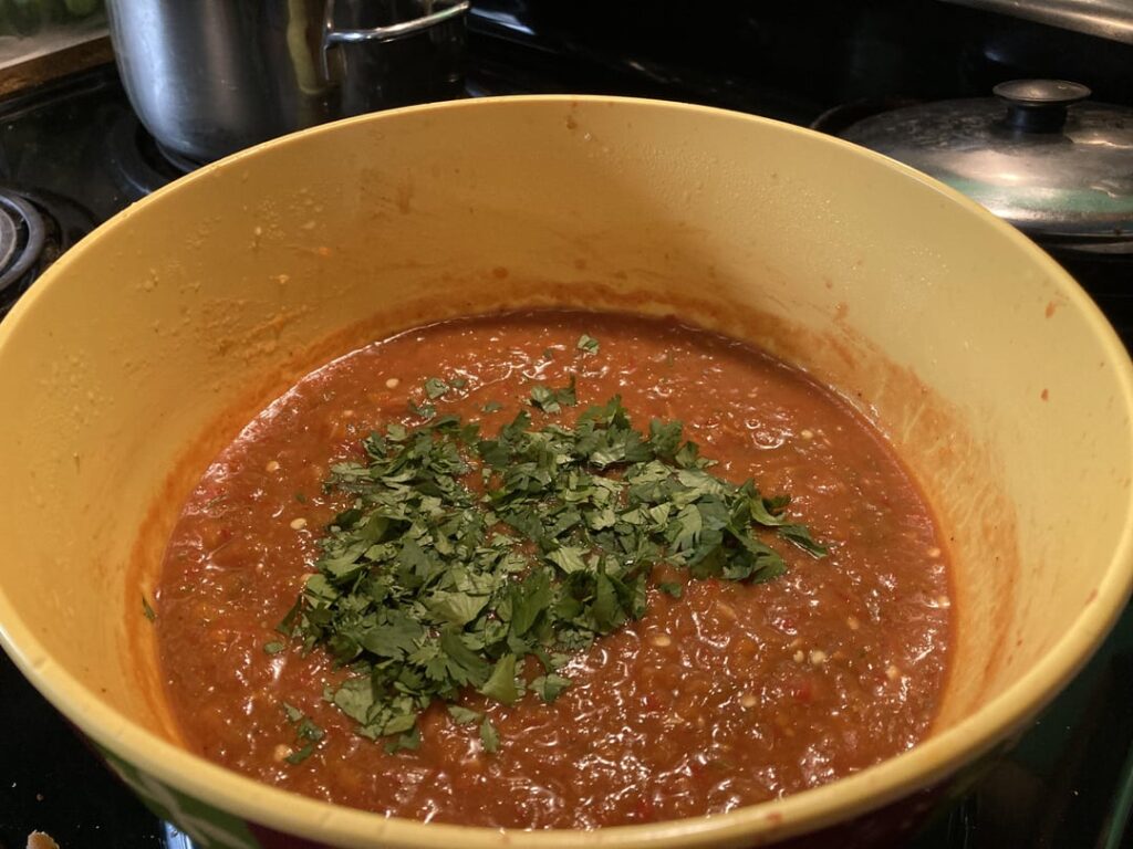 3rd Salsa, tried blending and roasting