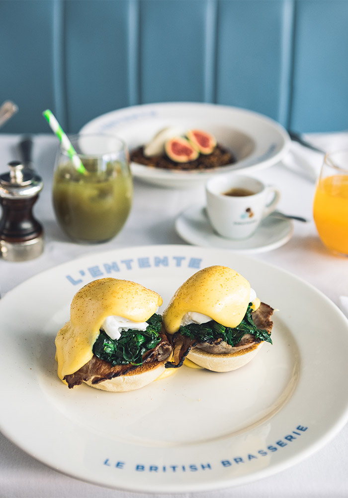 Benedict eggs/Kathryn Devine @DearEverest / L'Entente