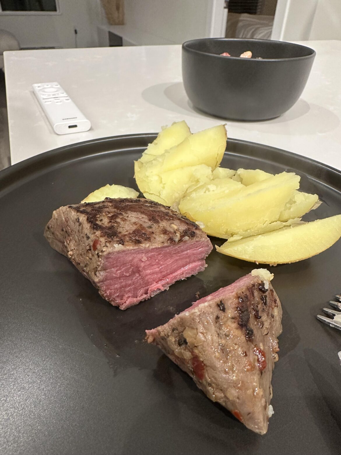 My first sous vide - medium rare filet