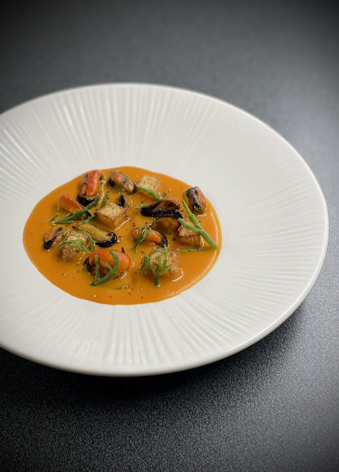 Mussels, Potatoes, Glasswort