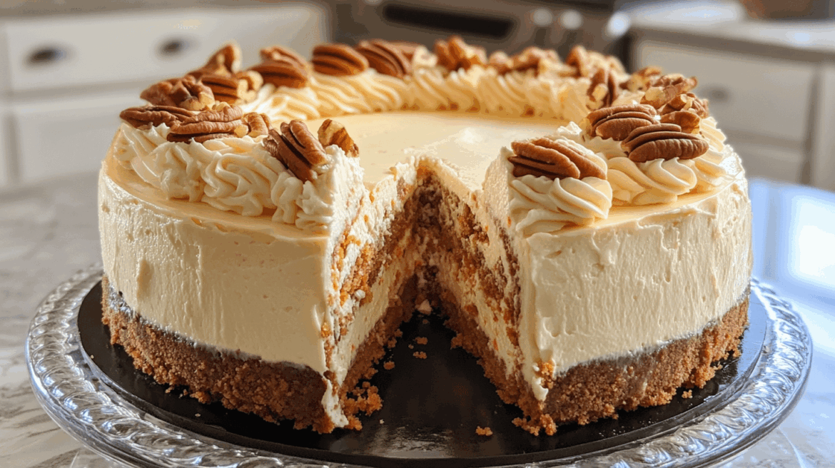 Homemade Carrot Cake Cheesecake That Looks and Tastes Professional