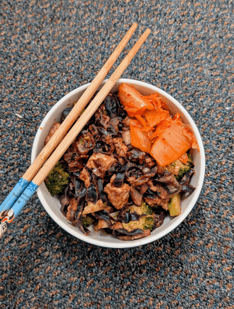 Tempeh and veg stir fry Tempeh and veg stir fry