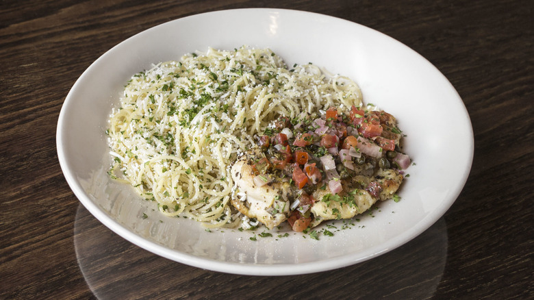 Chicken Piccata with pasta