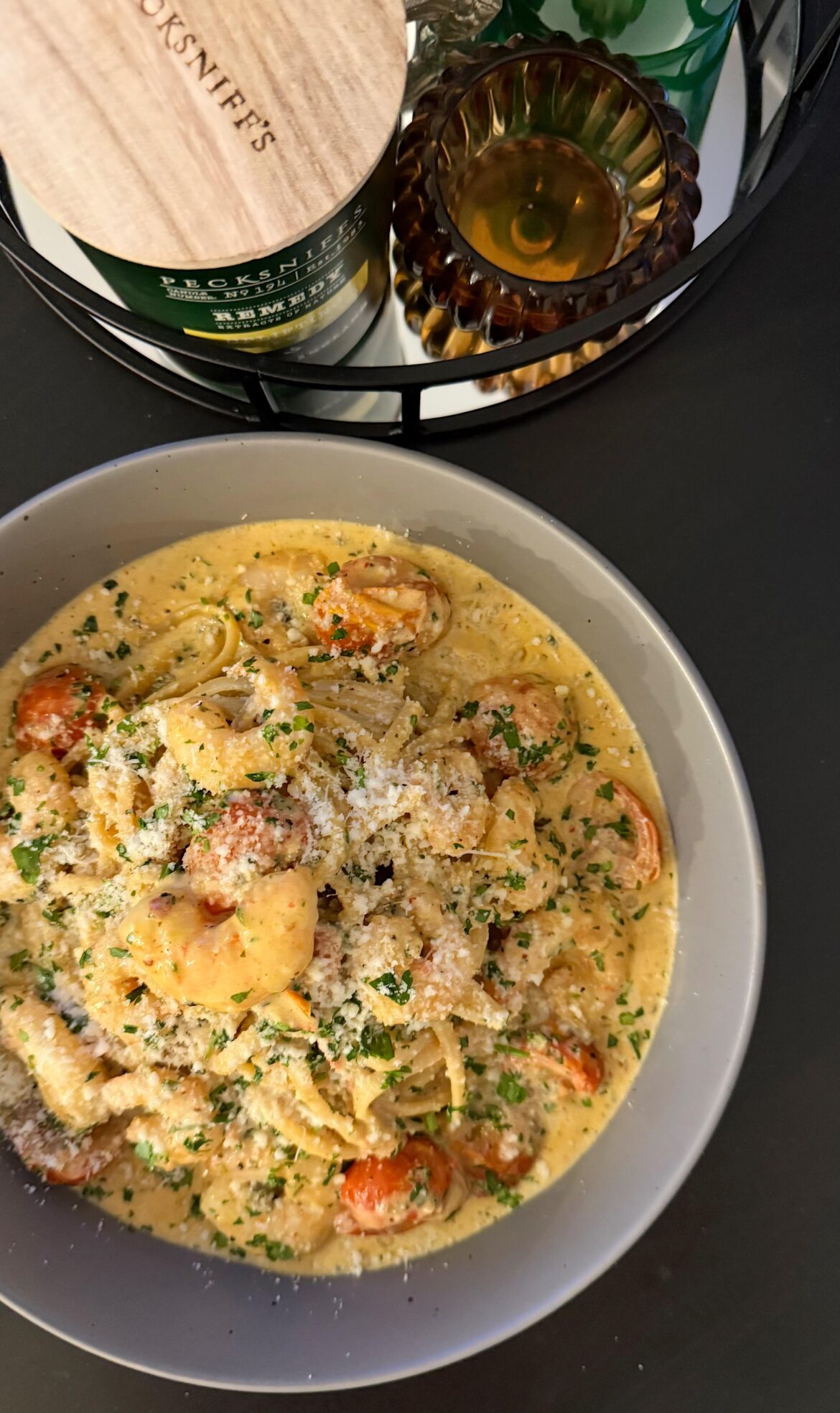 King prawn linguine. Always goes down a treat! 🍝