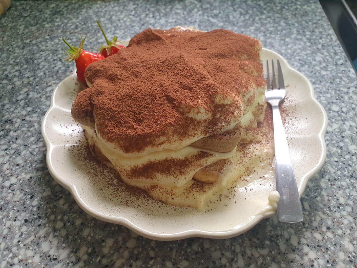 Homemade tiramisu