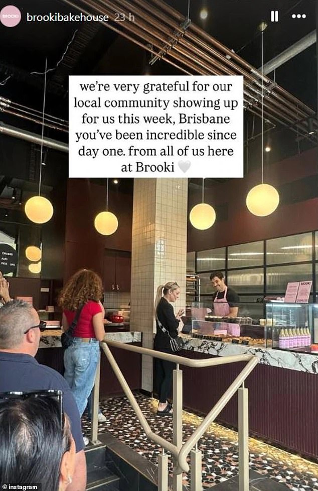 She addressed the controversy with an Instagram story posted to her bakehouse's page
