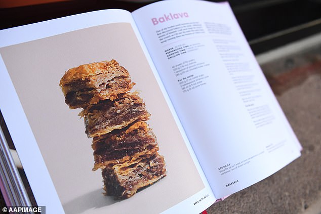 Nagi Maehashi said Ms Bellamy stole her Baklava recipe for her book Bake With Brooki (above)