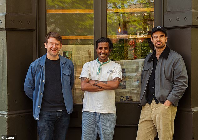Lupa is being run by (from left) Ed Templeton, Naz Hassan and White Lotus star Theo James