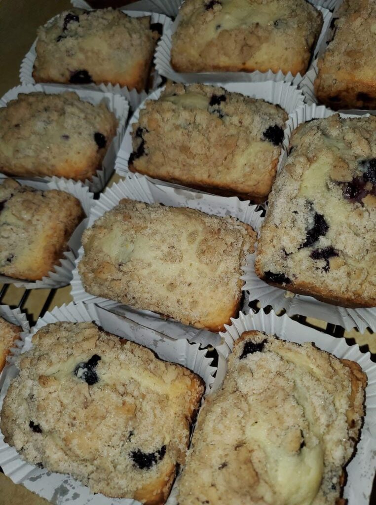 Berrys and Cream Coffee Cake