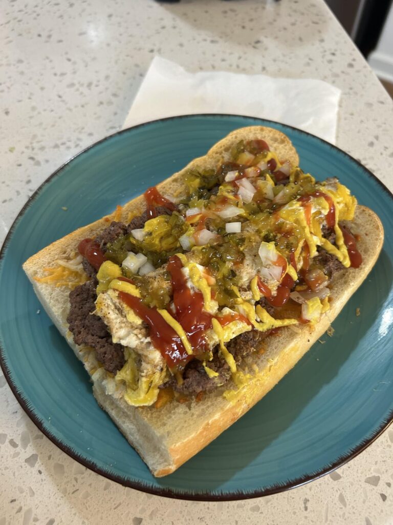 Breakfast Smash Hoagie Style