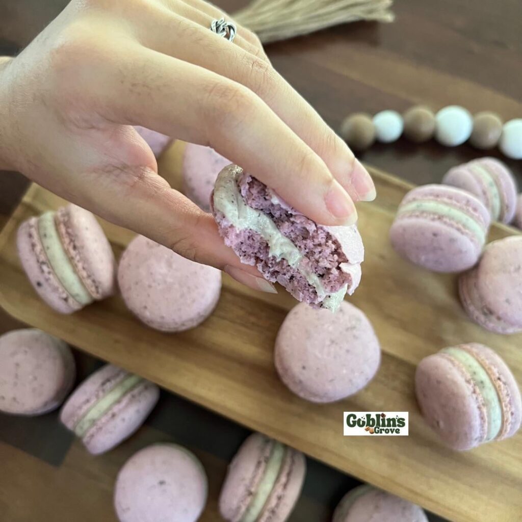 Raspberry Macarons!