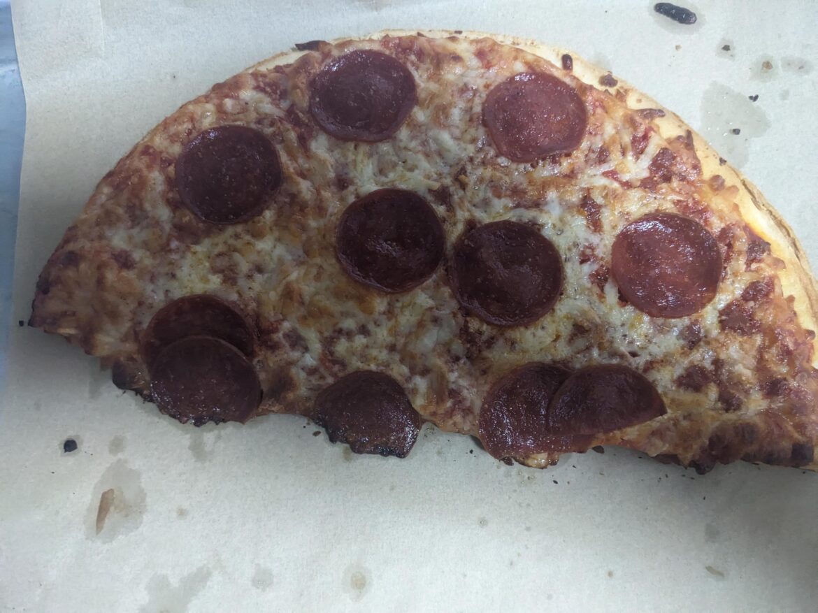 You can cook just half a pizza