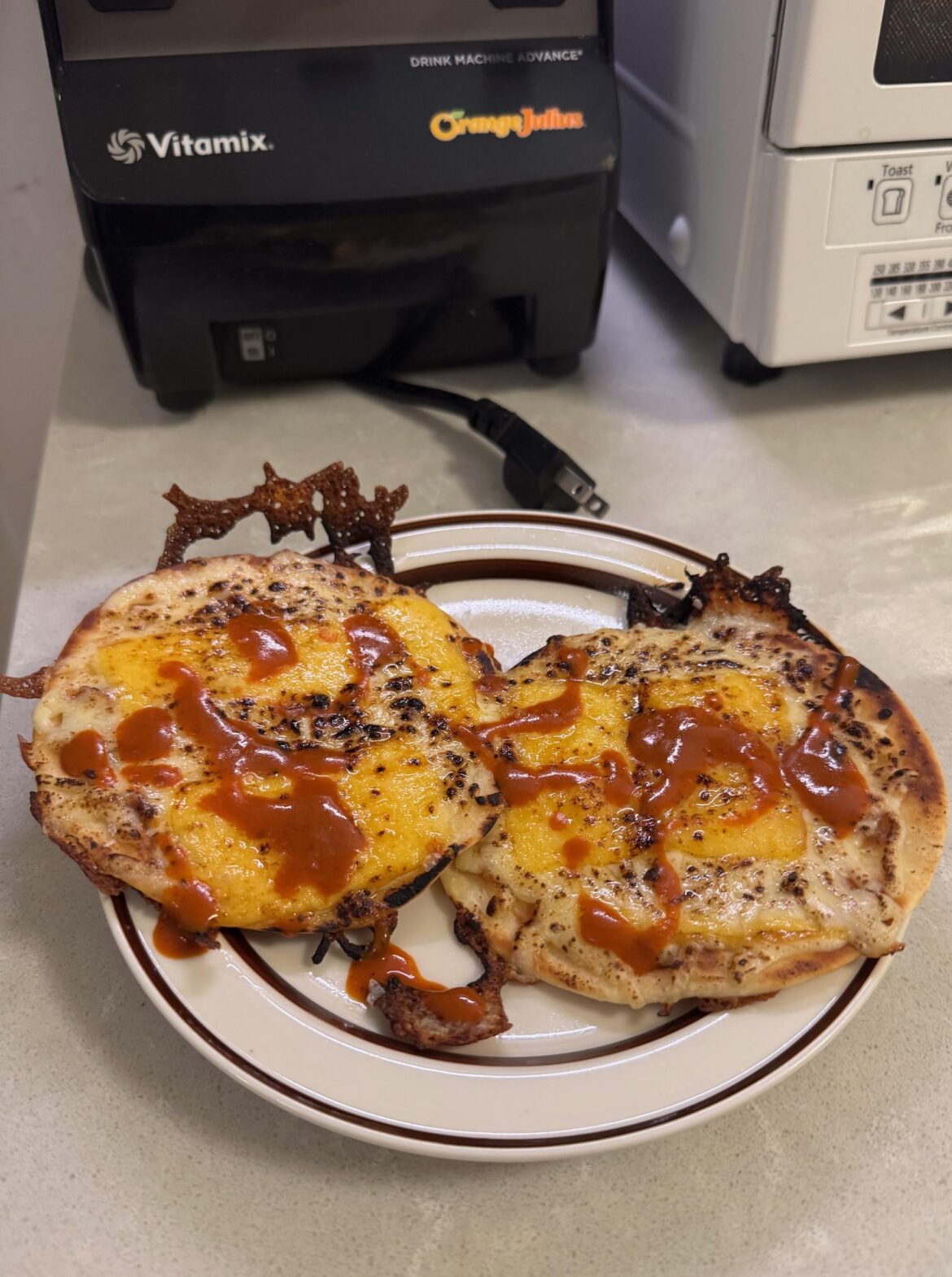 Murray's smoked cheddar and Queso Chihuahua quesadilla.