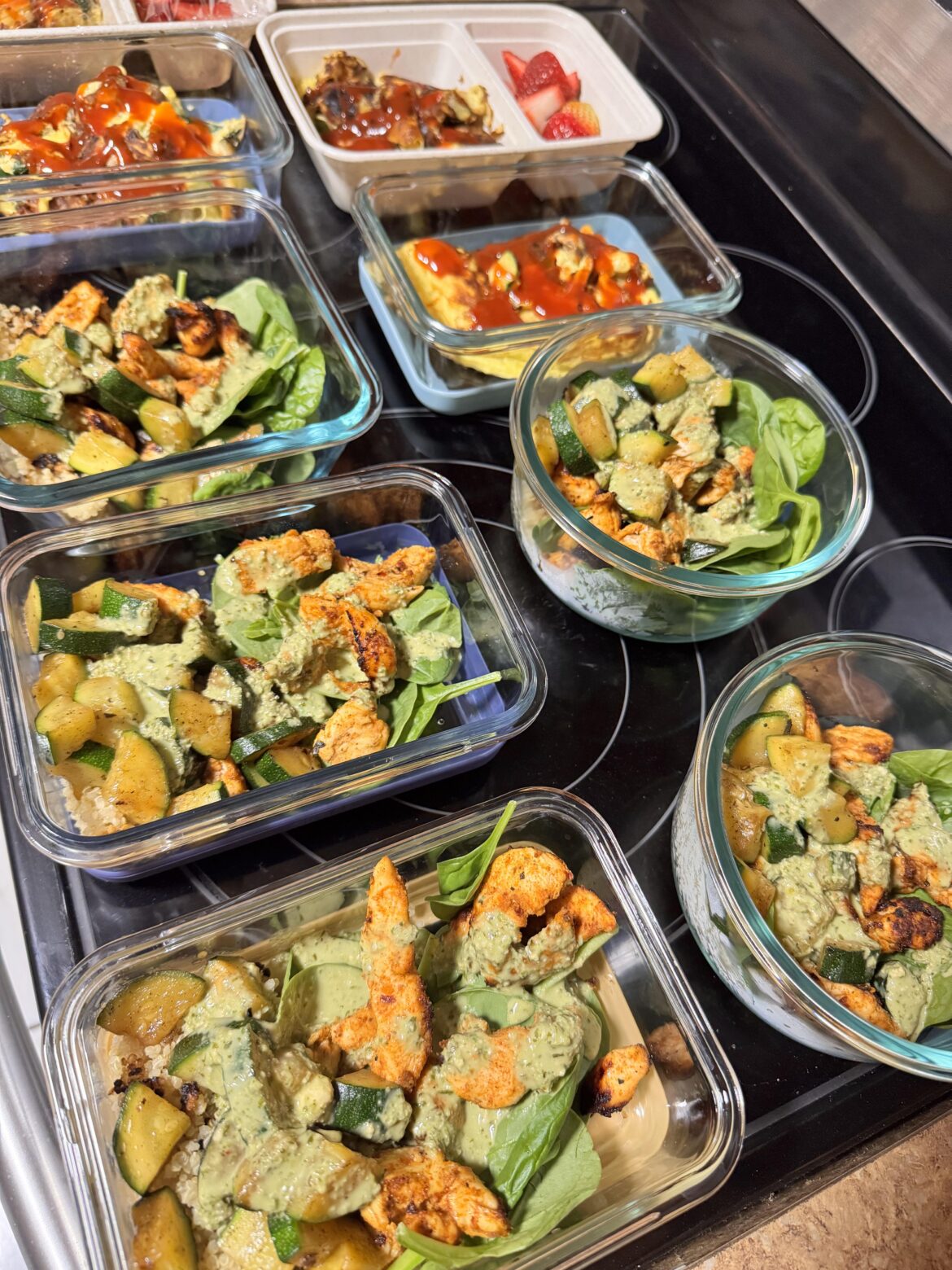 chicken quinoa bowls & super protein omelettes!