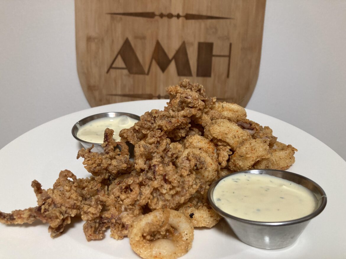 Calamari (after margaritas)