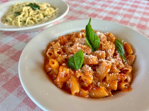Spicy rigatoni alla vodka and a spaghetti al limone "special" that seems to have stuck around for a while.