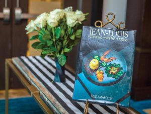 Aielli’s signed cookbook from Jean-Louis Palladin, to which a Naples Bailliage dinner paid tribute at Naples Bay Club. Photo by New Frame Photography