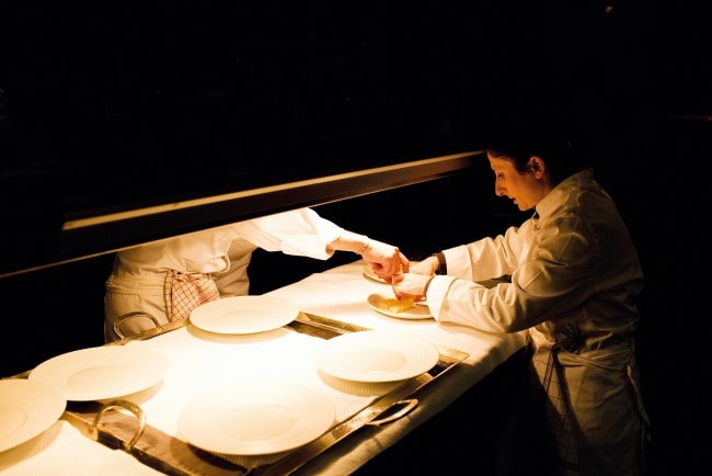 Anne-Sophie Pic at the pass in her restaurant, Maison Pic, in Valence