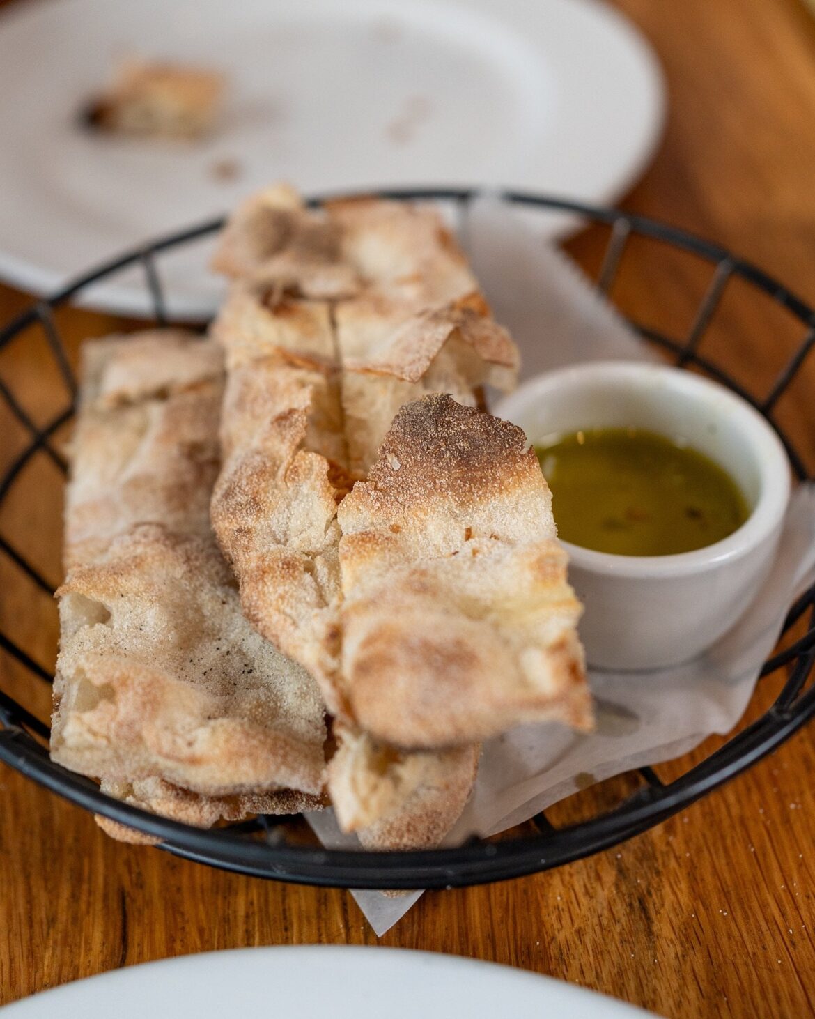 Oxtail ragu & prosciutto flatbread from Oste in West Hollywood