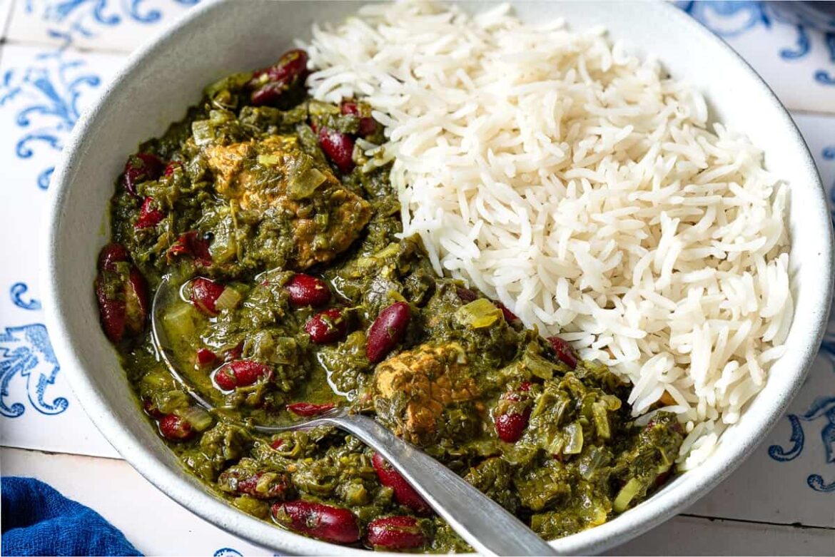 Ghormeh Sabzi | The Mediterranean Dish Pin image 2 for Persian Beef Stew.