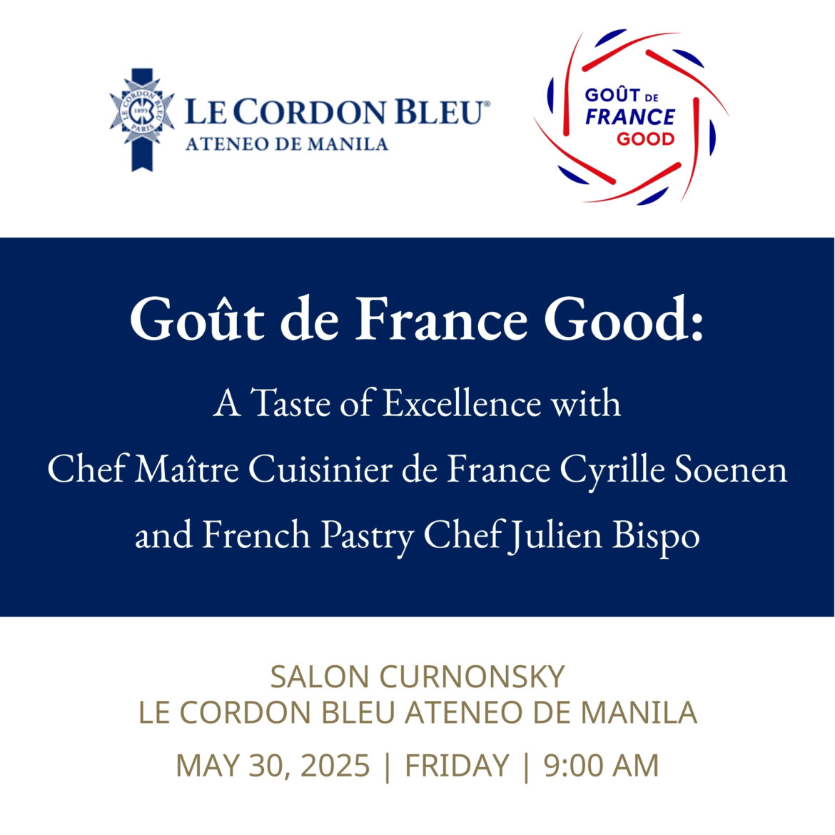 Goût de France Good at Le Cordon Bleu Ateneo | Events