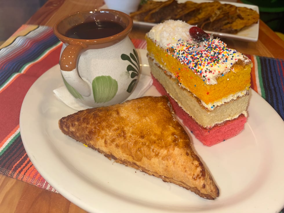 Taquitos Jalisco serves pan dulce like Cortadillo (Mexican Pink Cake) from a bakery down the...