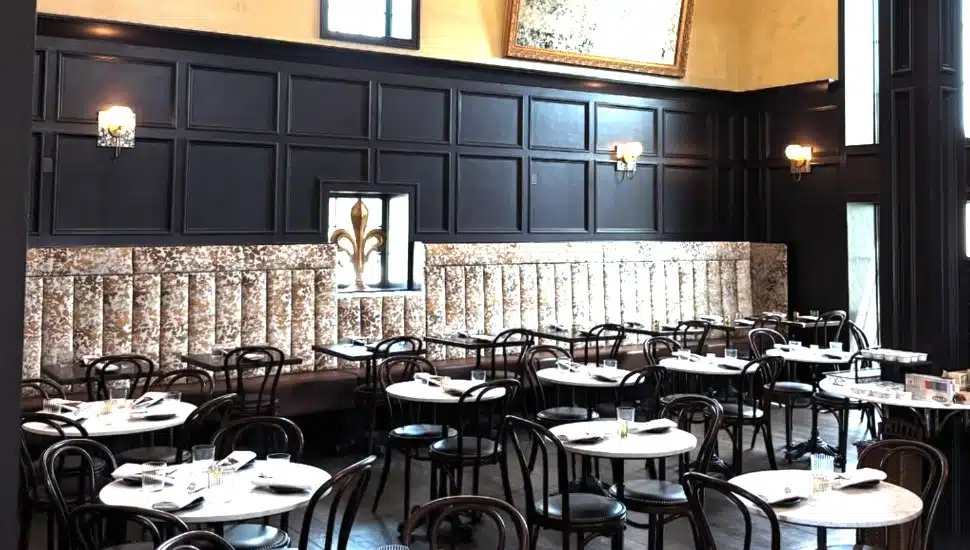 La Grange's dining room in Yardley.