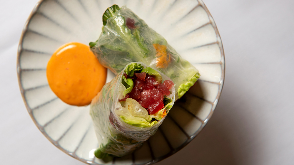 A summer roll at La Marchande