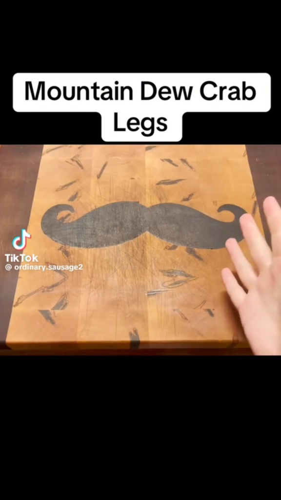 Surprisingly enjoyable apperently - Crab legs boiled in mountain dew