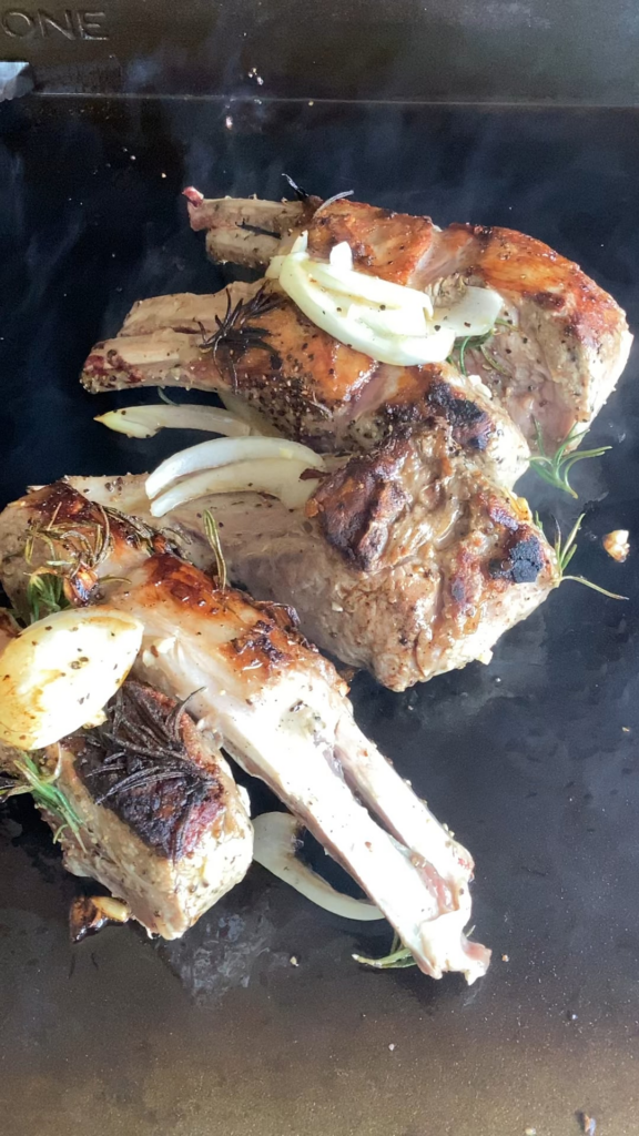 Lamb Chops on the Griddle