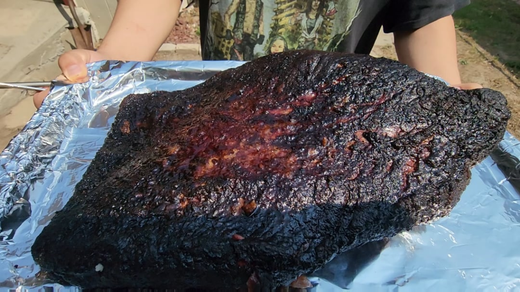 My son smoked a brisket today