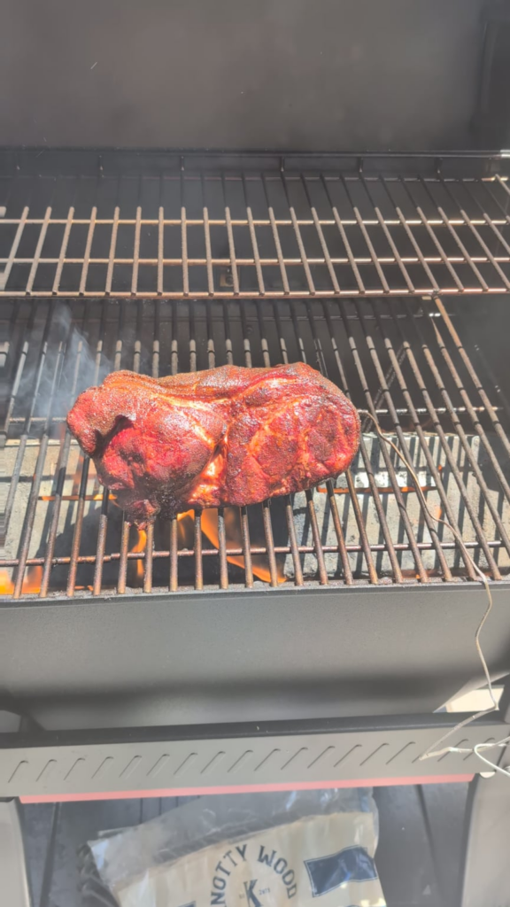 Weber Searwood set on fire the third time I used it