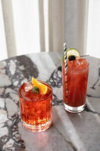 With or without alcohol, there’s a creative drink worth sipping on the bar menu.