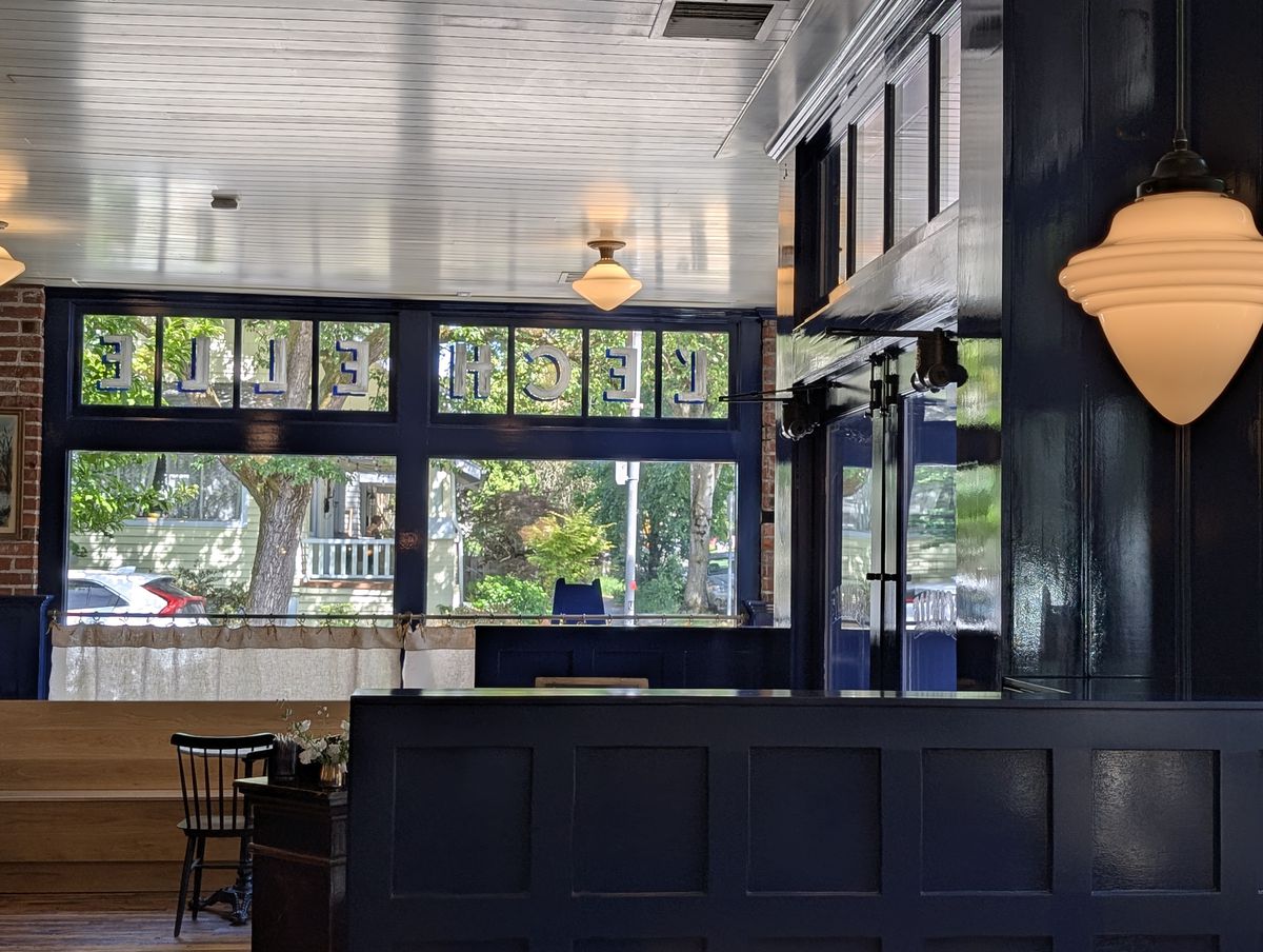 The interior of L’Echelle in Portland, Oregon.