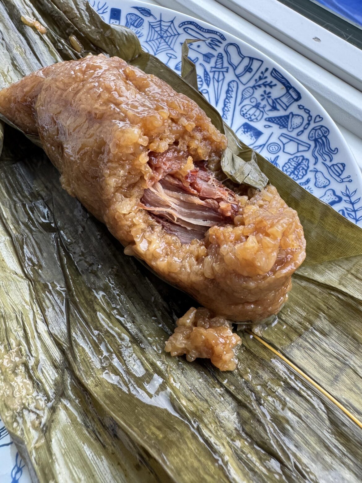 Pork belly zongzi from the Zongzi Lady on Grand St